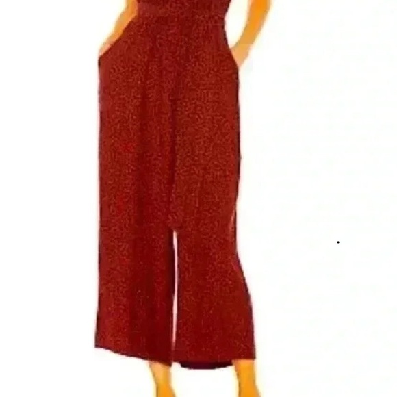 Rails Burgundy V-Neck jumpsuit - Picture 6 of 6